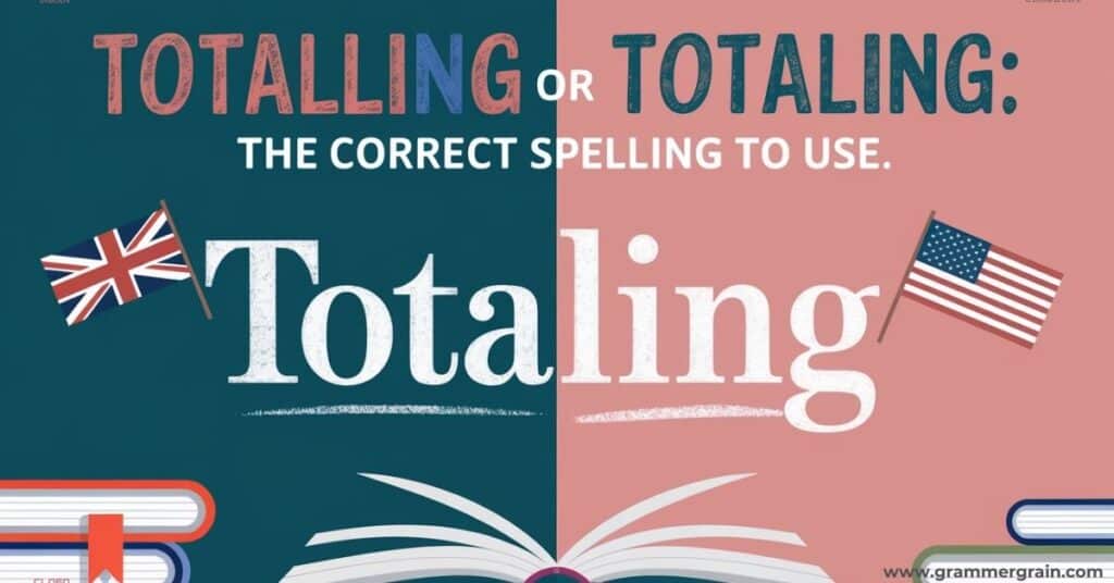 Totalling or Totaling Regional Spelling Differences: British vs American