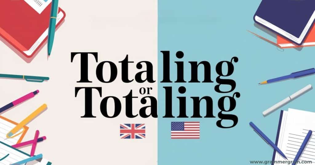 totalling or totaling Usage Across Regions British and American Practices