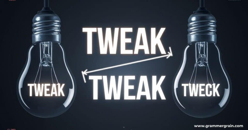 Tweek vs Tweak: Clarifying the Difference and Usage