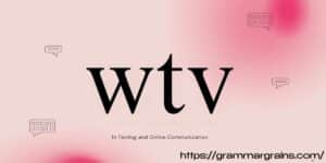 WTV in Texting and Online Communication: Definition - Grammar Grains