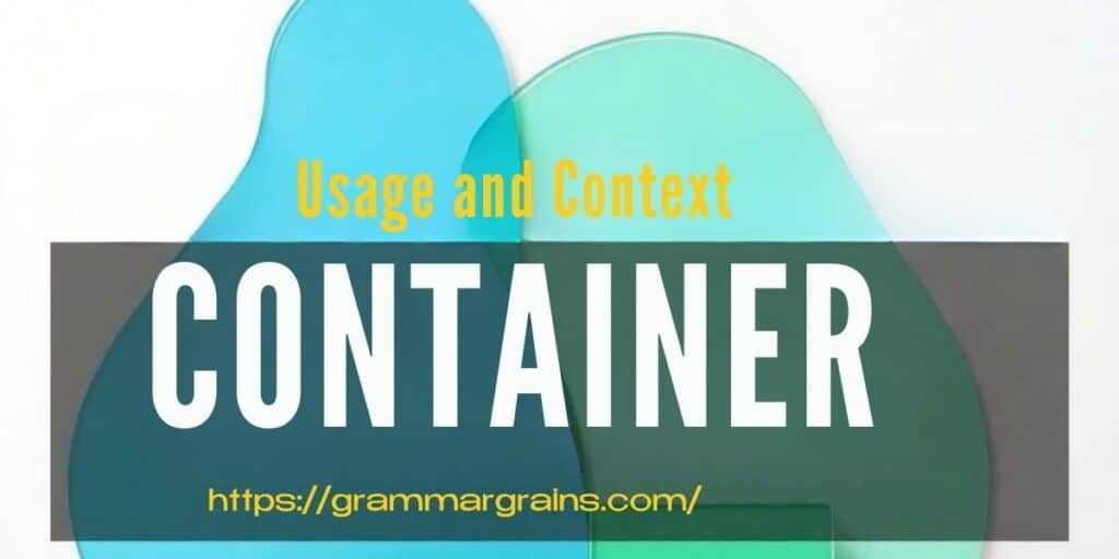 Abbreviation for Container: Comprehensive Guide