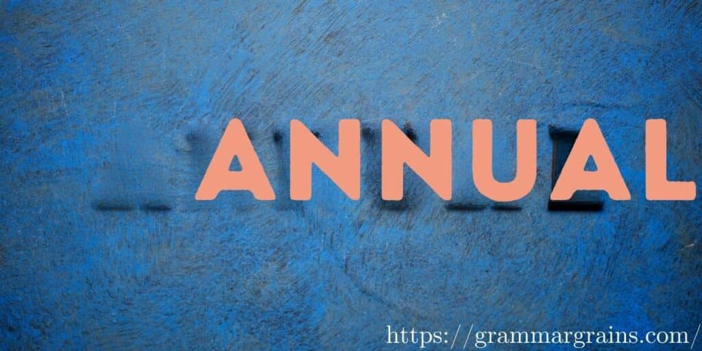 annual or annul