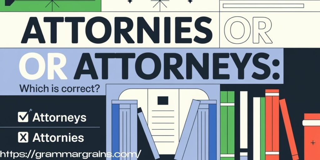 Attornies or Attorneys: Which is Correct?