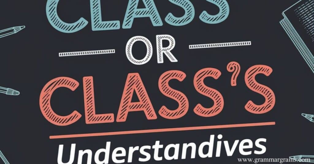 Class’ or Class’s? Understanding Possessives in English