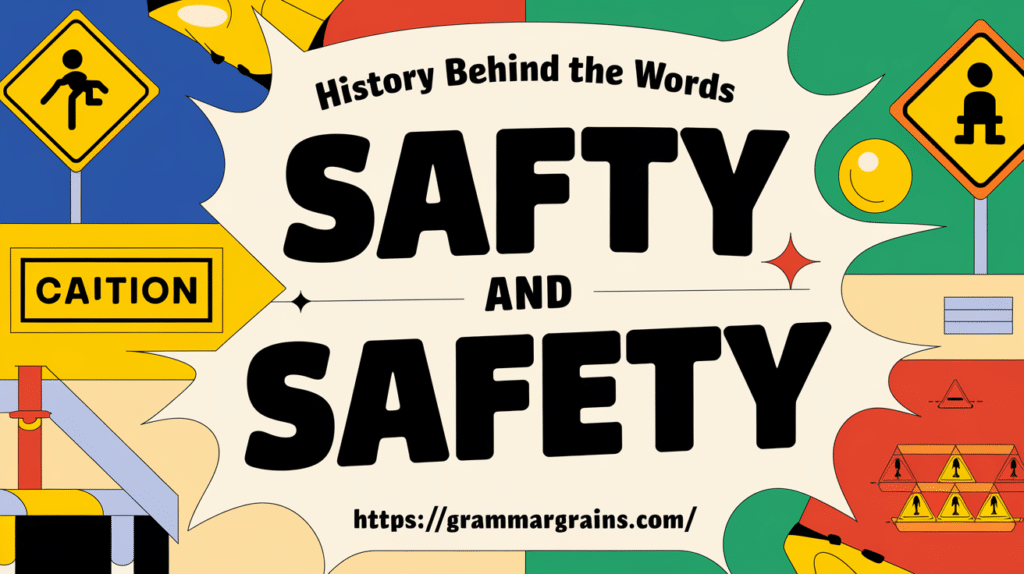 History Behind the Words Safty and Safety