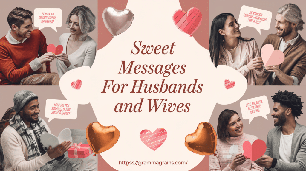 Sweet Messages for Husbands and Wives