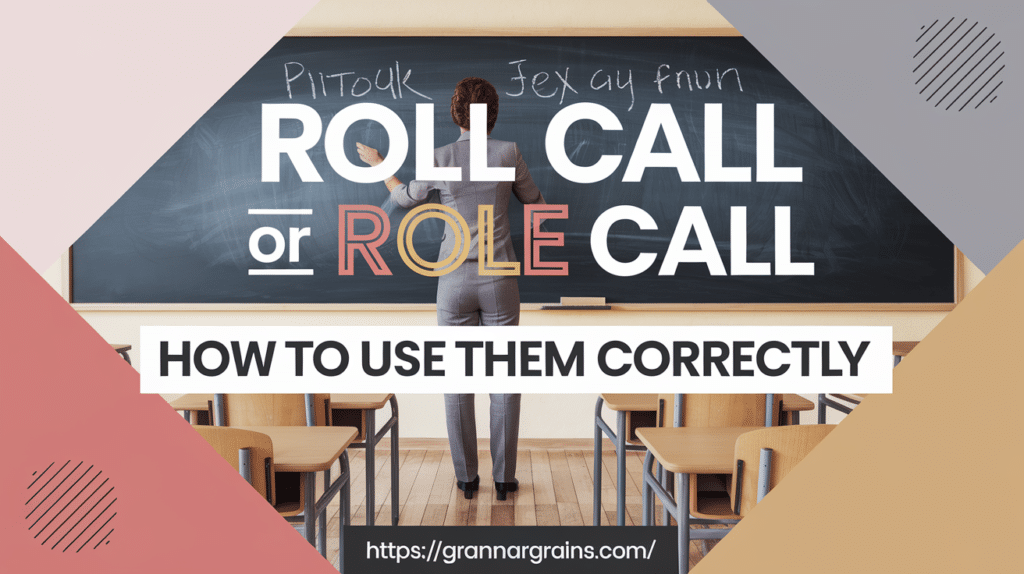 Roll Call or Role Call: Which Is Correct?