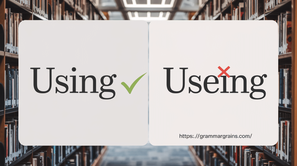 Using or Useing – Which Form Is Correct?