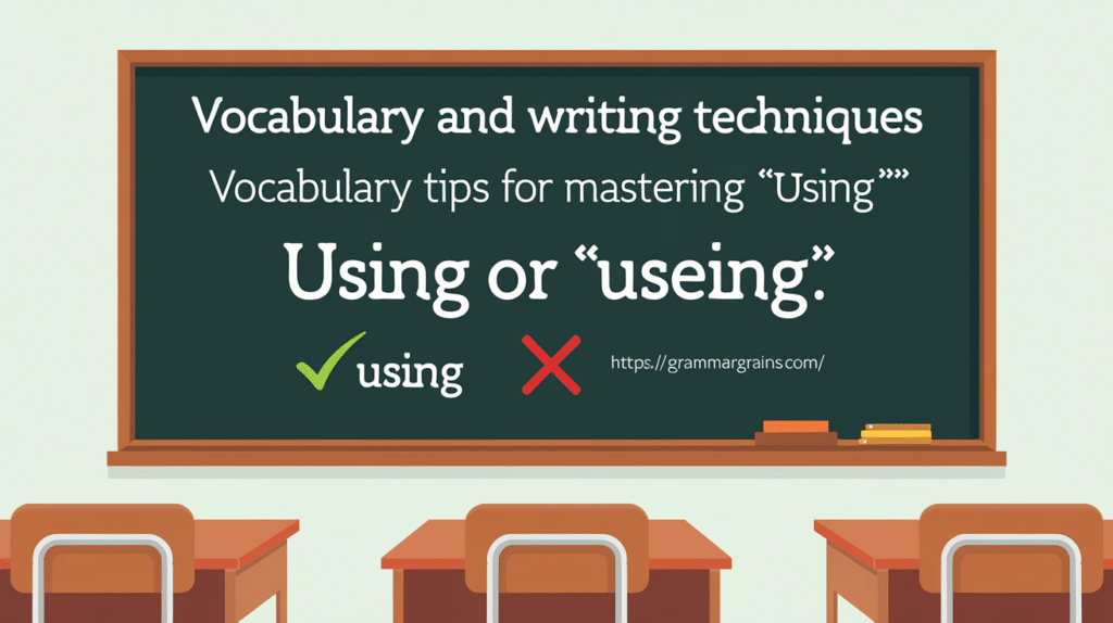 Using or Useing – Which Form Is Correct?