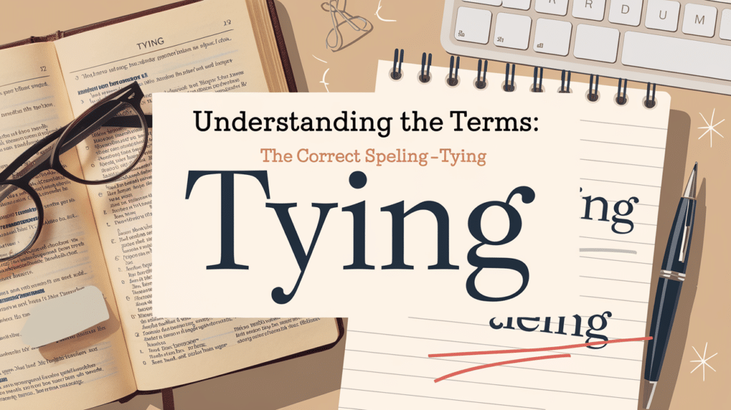 Tying or Tieing? Clearing Up the Confusion