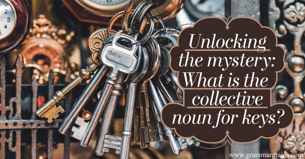 Unlocking the Mystery: What Is the Collective Noun for Keys?