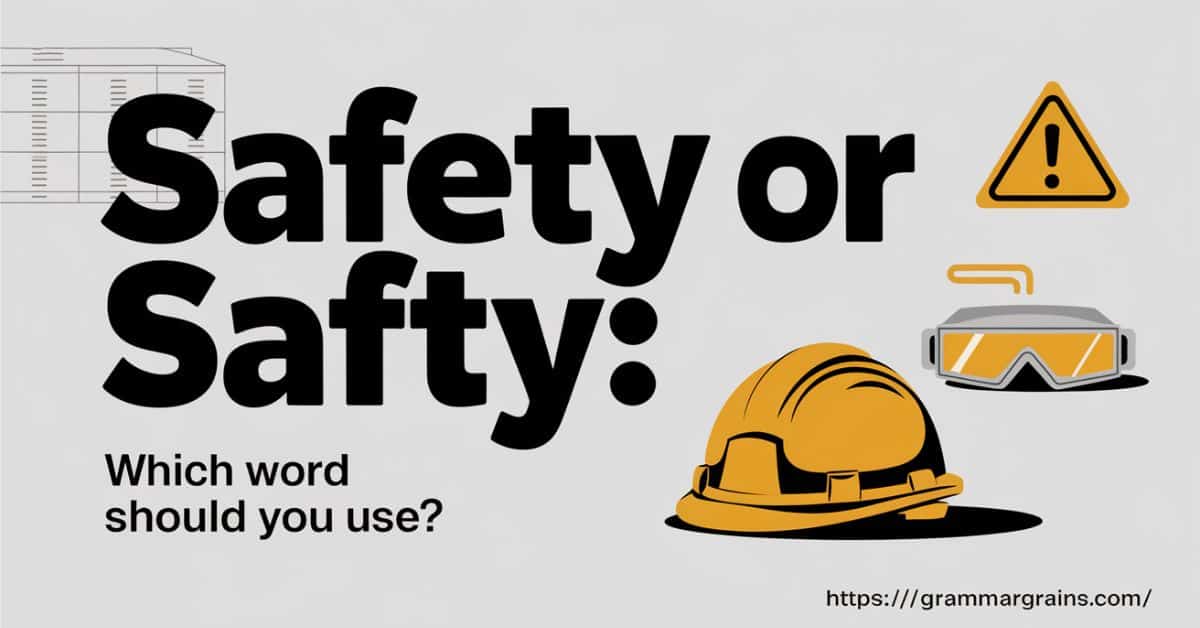 Safety or Safty