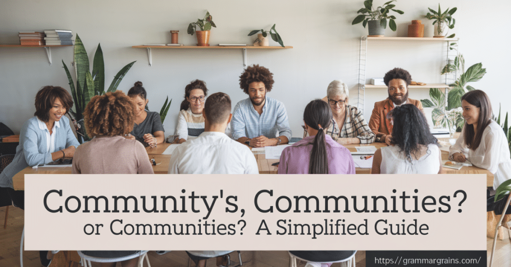 Community’s, Communities’, or Communities?