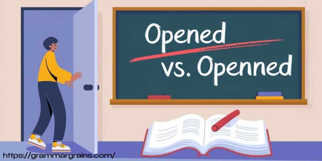 Opened vs. Openned