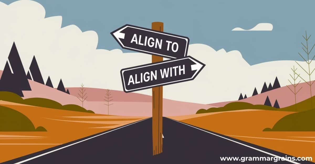 Align To or Align With – Which is Correct?