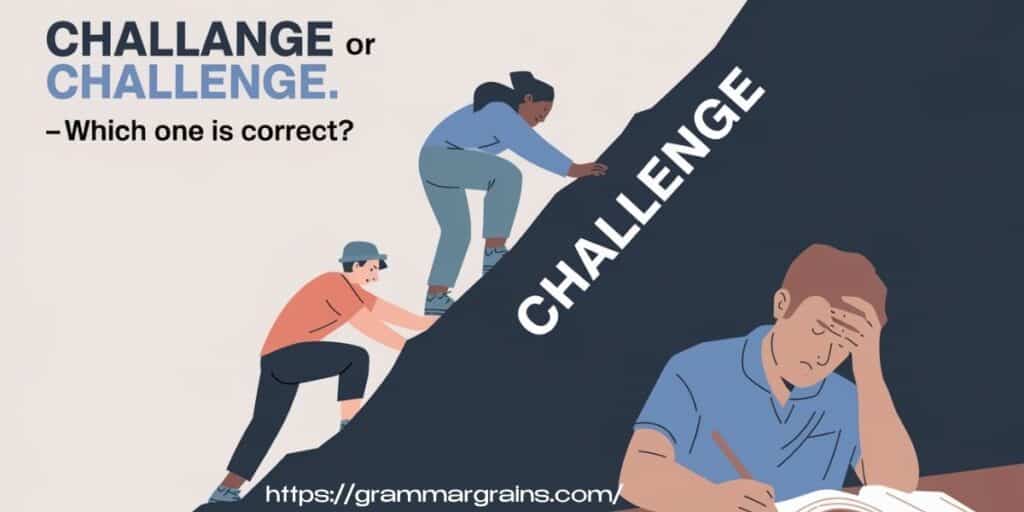 Challange Or Challenge - Which One Is Correct?