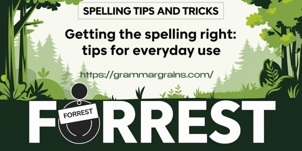 Forrest vs. Forest: Clearing Up the Spelling Confusion