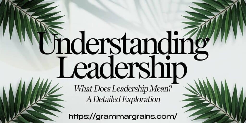 Abbreviation for Leadership